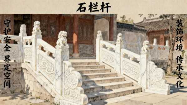 花岗岩石栏杆加工定制 厂家直发全国